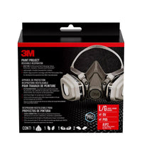 3M P95 Paint Project Half Face Respirator 6000-Series Valved Black L 1 pk