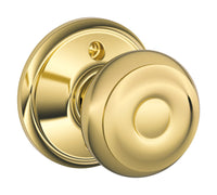 Schlage Georgian Bright Brass Dummy Knob Right or Left Handed