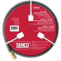 Senco Gray Rubber 250 PSI Air Hose 50 L ft. x 1/4 in.