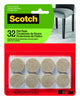 Scotch Felt Self Adhesive Protective Pad Beige Round 1 pk (Pack of 6)