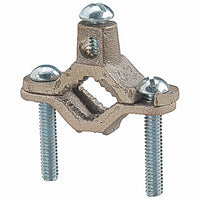 Steel City 1/2 to 1 in. Copper Ground Clamp 1 pk