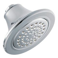 Chrome one-function 5-7/8" diameter spray head eco-performance showerhead