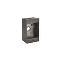 Bell 18.30 cu in Rectangle Aluminum 1 gang Weatherproof Box Bronze