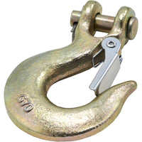 3256BC 5/16" Clevis Slip Hook with Latch - Yellow Chromate