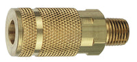 Tru-Flate Brass Quick Change Coupler 1/4 in. Male 1 pc