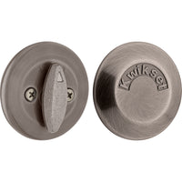 667 15A RCAL RCS 1-Side Deadbolt with Backplate - Antique Nickel