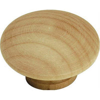 Hickory Hardware P185-UW 1-1/2" Round Natural Woodcraft Unfinished Wood Cabinet Knob