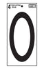 Hy-Ko 4 in. Reflective Black Vinyl Number 0 Self-Adhesive 1 pc. (Pack of 10)