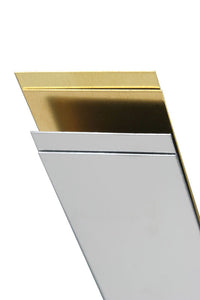 K&S 12 in. 1 in. Mirror Stainless Steel Strip