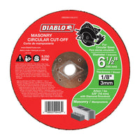 Diablo 6-1/2 in. D X 5/8 in. Silicon Carbide Masonry Circular Cut-Off Disc 1 pk