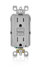 Leviton 15 amps 125 V Duplex Gray GFCI Outlet 5-15R 1 pk