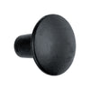 Acorn Round Cabinet Knob 1 in. D 7/8 in. Iron Black 1 pk