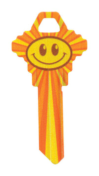 Hillman Wackey Smiley Face House/Office Universal Key Blank Single (Pack of 6).