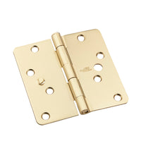 National Hardware 4 in. L Satin Brass Door Hinge (Pack of 5)