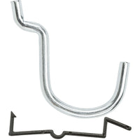 V2355 1-1/2â€ Locking Straight Hook 6/pk - Zinc Plated