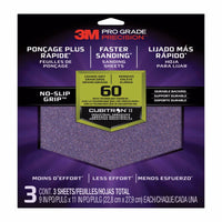 3M Pro Grade Precision 11 in. L X 9 in. W 60 Grit Ceramic Sanding Sheet 3 pk