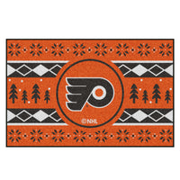 NHL - Philadelphia Flyers Holiday Sweater Rug - 19in. x 30in.