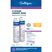 Culligan 2 Stage Under Sink Replacement Water Filter For Culligan