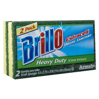 Brillo Estracell Heavy Duty Scrubber Sponge For All Purpose 4.5 in. L 2 pc