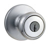 Kwikset  Tylo  Satin Chrome  Entry Knobs  ANSI/BHMA Grade 3  1-3/4 in.