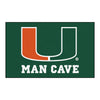 University of Miami Man Cave Rug - 5ft. x 8 ft.