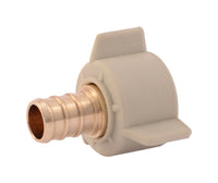 SharkBite 1/2 in. Barb X 1/2 in. D FPT Brass PEX Swivel Adapter