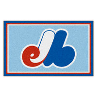 MLB - Washington Nationals Retro Collection 4ft. x 6ft. Plush Area Rug - (1990 Montreal Expos)