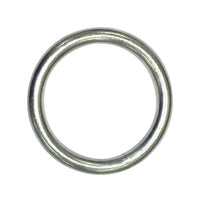 Baron Large Nickel Plated Silver Steel 2 in. L Ring 1 pk