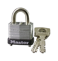 Master Lock 3/4 in. H x 9/16 in. W x 1 in. L Steel Warded Locking Padlock 1 pk (Pack of 4)