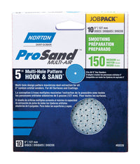 Norton ProSand 5 in. Ceramic Alumina Hook and Loop A975 Sanding Disc 150 Grit Fine 10 pk