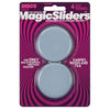 Magic Sliders Gray 2-3/8 in. Adhesive Plastic Sliding Discs 4 pk