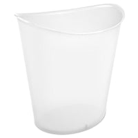 Sterilite 10318606 11.75" X 9.5" X 12.63" 3 Gallon White Oval Wastebasket (Pack of 6)