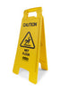 Rubbermaid English Yellow Caution Easel Floor Sign 25 in. H X 11 in. W