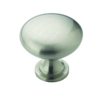 Amerock Allison Traditional Classics Round Cabinet Knob 1-1/4 in. D 1-1/8 in. Satin Nickel Silver 2