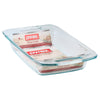 Pyrex 13-3/4 in. W x 7-3/4 in. L Oblong Dish Clear (Pack of 4)