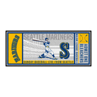 MLB - Seattle Mariners Retro Collection Ticket Runner Rug - 30in. x 72in. - (1989)