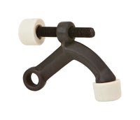 Ives by Schlage Aluminum Oil Rubbed Bronze Hinge Pin Door Stop Mounts to door hinge