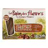 Le Pain Des Fleurs Organic Crisp Bread - Chestnut - Case of 6 - 4.41 oz.