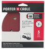 Porter Cable 5 in.   Aluminum Oxide Hook and Loop Sanding Disc 60 Grit 5 pk