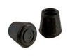 Shepherd Rubber Leg Tip Black Round 1/2 in. W 40 pk (Pack of 40)