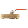 Shark Bite Brass Push Fit Ball Valve 3/4 in.