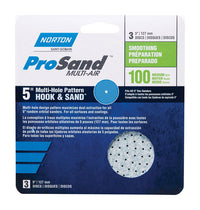 Norton ProSand 5 in. Ceramic Alumina Hook and Loop A975 Sanding Disc 100 Grit Medium 3 pk