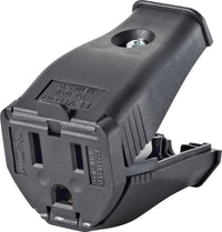 Leviton Commercial and Residential Thermoplastic Ground/Straight Blade Hinged Cord Outlet 5-15R