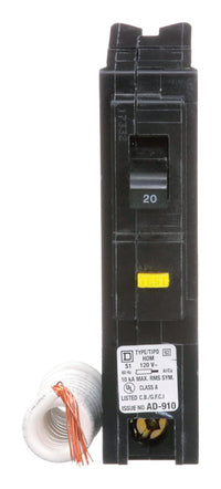 Square D HomeLine 20 amps Surge Single Pole Circuit Breaker