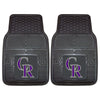 MLB - Colorado Rockies Heavy Duty Car Mat Set - 2 Pieces