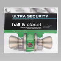 Ultra Security Satin Nickel Passage Knob Right or Left Handed