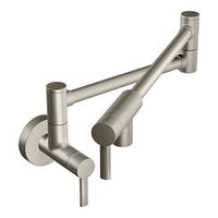 Spot resist stainless two-handle kitchen faucet