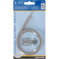 Hillman Distinctions 5 in. Silver Brushed Nickel Screw-On Number 6 1 pc (Pack of 3)