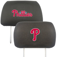 MLB - Philadelphia Phillies Embroidered Head Rest Cover Set - 2 Pieces