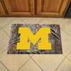 University of Michigan Camo Rubber Scraper Door Mat